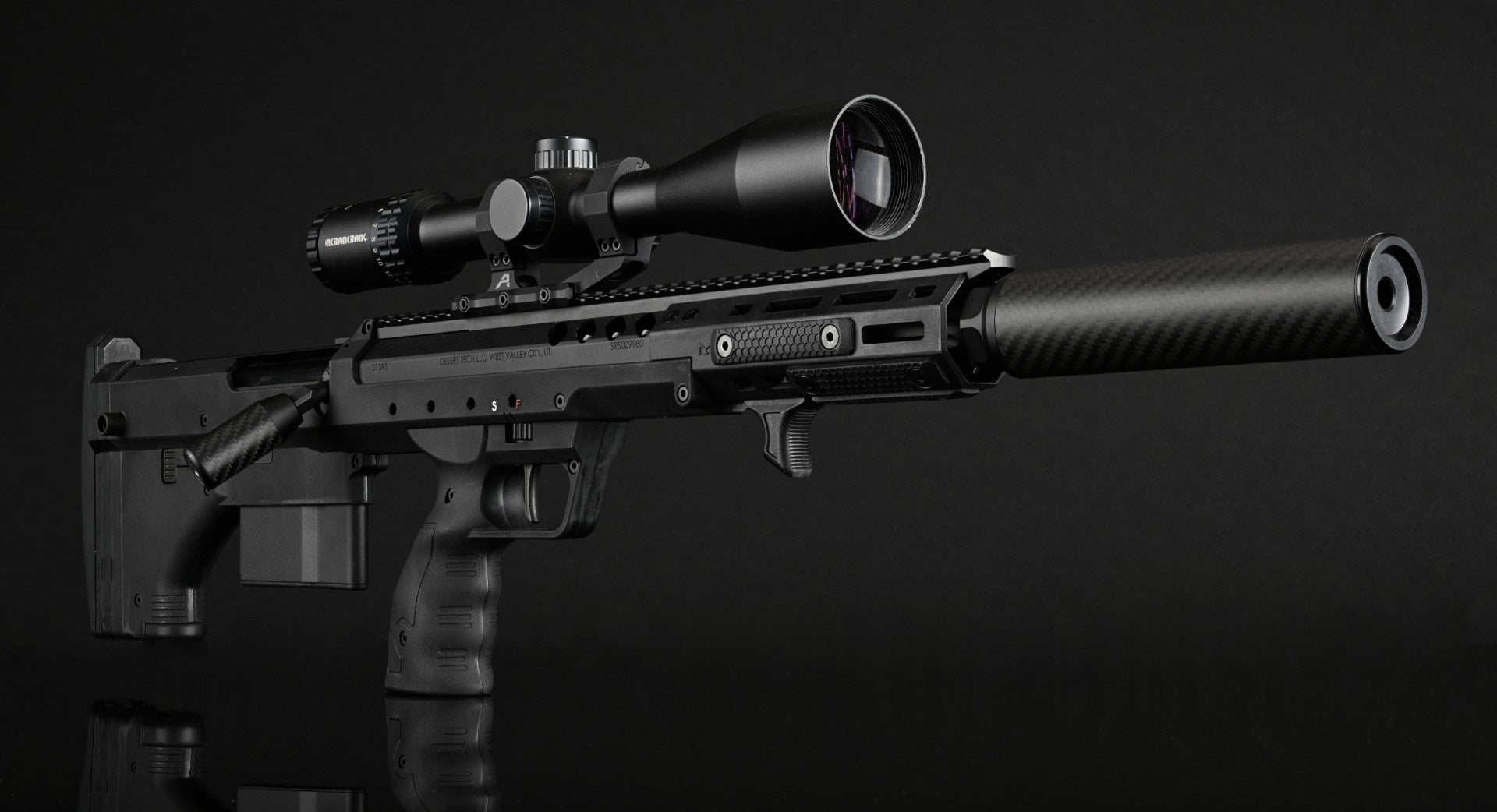 Sniper Platforms - SRS 16" Black Covert Full Upgraded by Skirmshop (2.8 Joules)