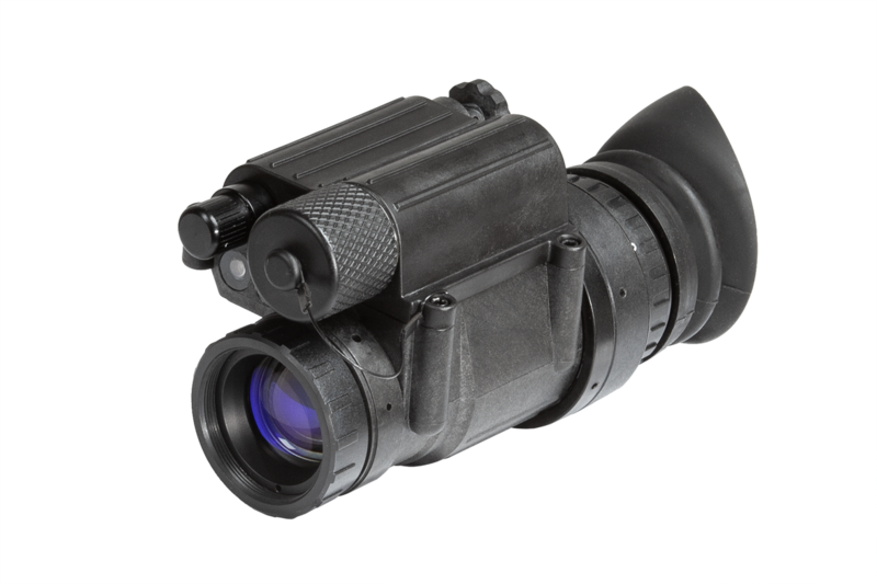 AGM PVS-14E NL1 - Enhanced Night Vision Monocular with electronic controller with Gen 2+ "Level 1", P43-Green Phosphor IIT FOM 1400-1500 Non Autogated - AGM Global Vision