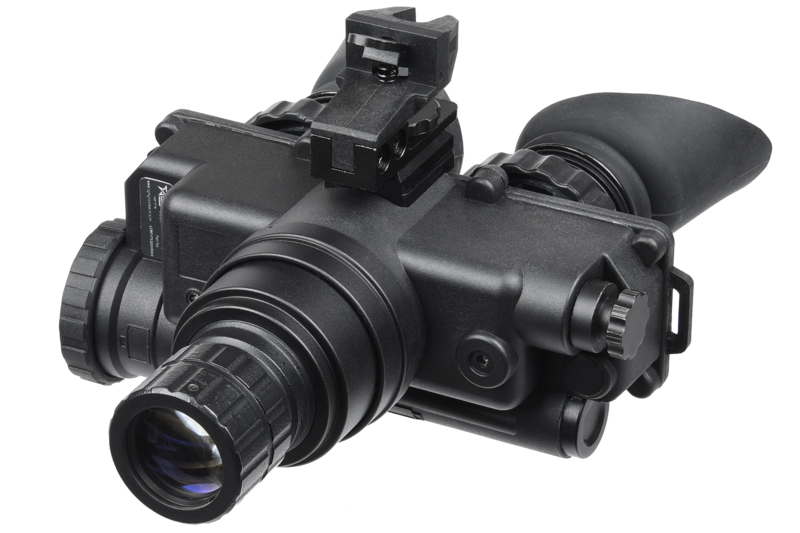 AGM Wolf-7 Pro NL1 HR - Night Vision Goggle with Gen 2+ "Level 1", P43-Green Phosphor "Level 1" High Resolution 60-68 lp/mm Included: NVG, Goggle Kit, Rhino Mount HM,... - AGM Global Vision