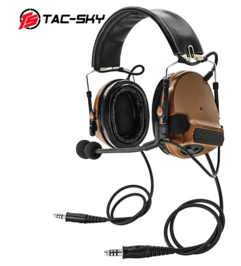 Comtac III Dual-Pass Headset (Silicone Ear Cushions) - FDE