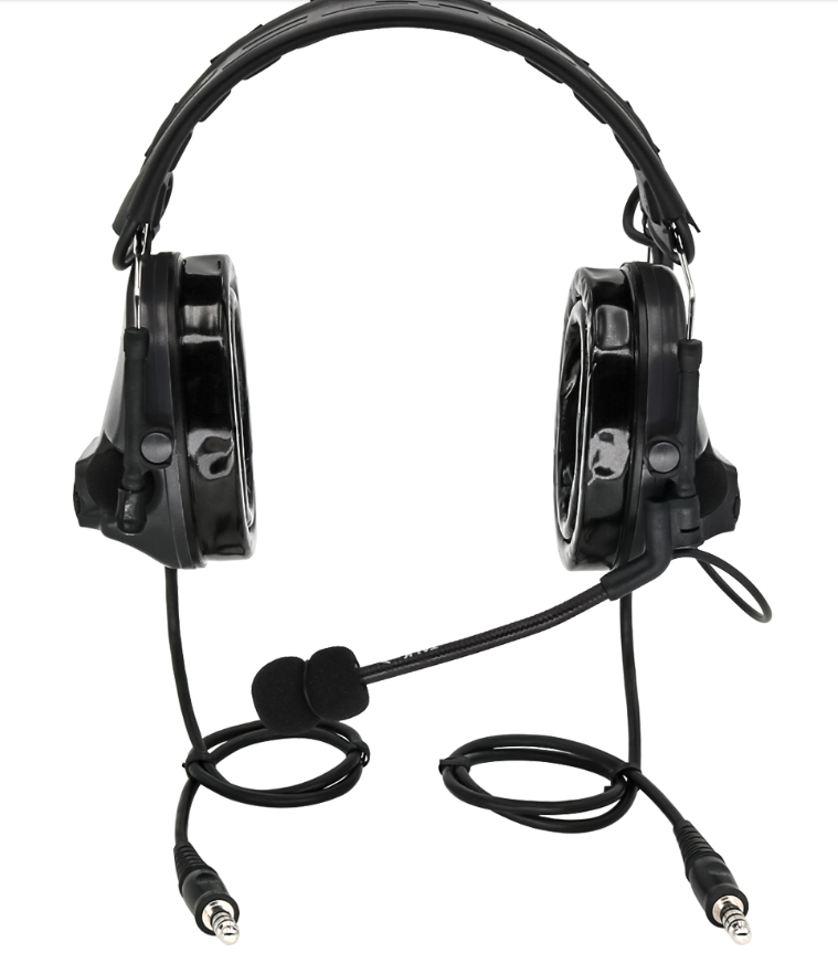 Comtac III Dual-Pass Headset (Silicone Ear Cushions) - Black