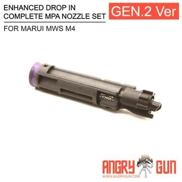 GBB Rifle Bolt & Nozzle - Enhanced Gen 2 MPA Drop-In Nozzle Set for Marui MWS M4