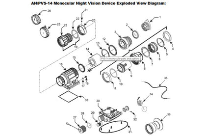 AGM PVS14 Rotary Switch Assembly ON/OFF/IR - AGM Global Vision