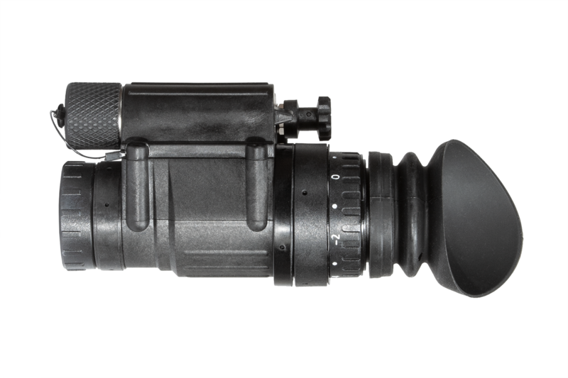 AGM PVS-14E NL1 - Enhanced Night Vision Monocular with electronic controller with Gen 2+ "Level 1", P43-Green Phosphor IIT FOM 1400-1500 Non Autogated - AGM Global Vision