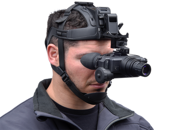 AGM Wolf-7 Pro NL1 HR - Night Vision Goggle with Gen 2+ "Level 1", P43-Green Phosphor "Level 1" High Resolution 60-68 lp/mm Included: NVG, Goggle Kit, Rhino Mount HM,... - AGM Global Vision