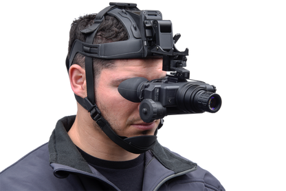 AGM Wolf-7 Pro NL1 HR - Night Vision Goggle with Gen 2+ "Level 1", P43-Green Phosphor "Level 1" High Resolution 60-68 lp/mm Included: NVG, Goggle Kit, Rhino Mount HM,... - AGM Global Vision