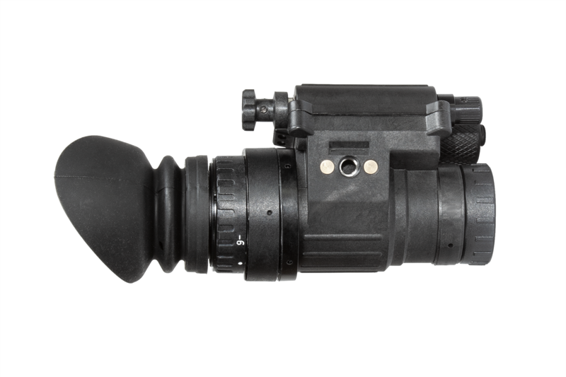 AGM PVS-14E NL1 - Enhanced Night Vision Monocular with electronic controller with Gen 2+ "Level 1", P43-Green Phosphor IIT FOM 1400-1500 Non Autogated - AGM Global Vision