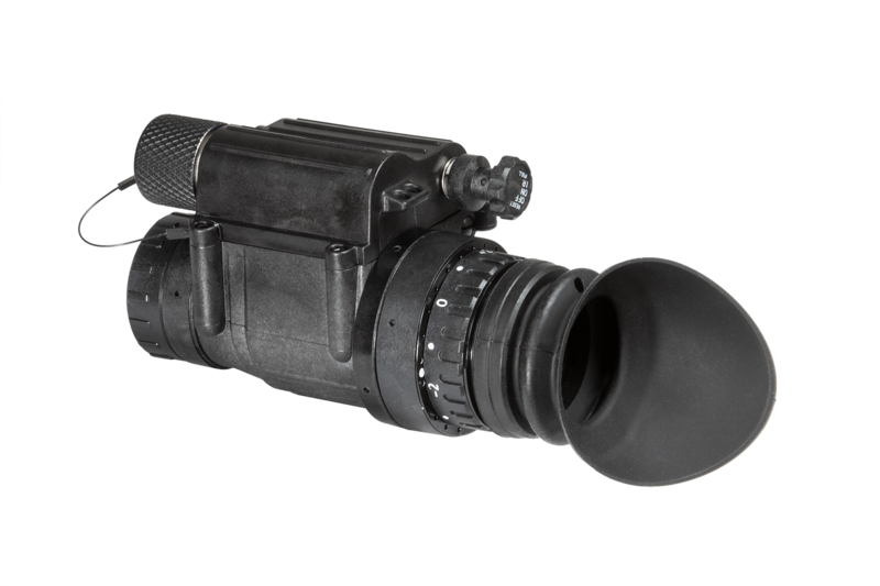 AGM PVS-14E NL1 - Enhanced Night Vision Monocular with electronic controller with Gen 2+ "Level 1", P43-Green Phosphor IIT FOM 1400-1500 Non Autogated - AGM Global Vision