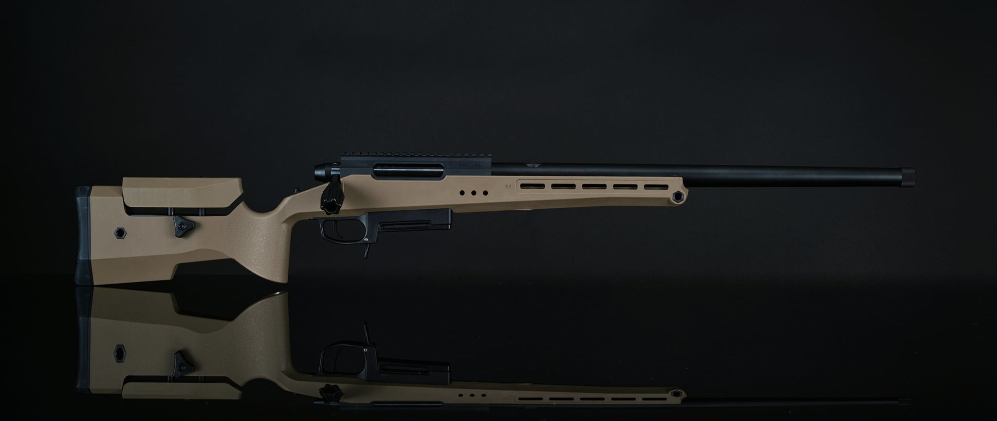 Silverback TAC-41P Bolt Action Rifle, Classic Polymer Stock - FDE