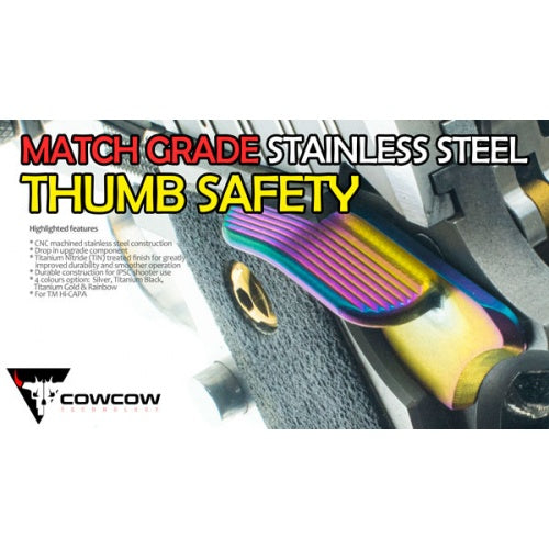 Match Grade Stainless Steel Thumb Safety