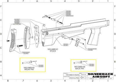 VKS replacement pins exploded view