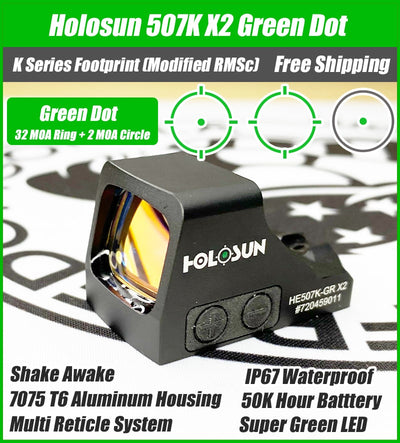 Holosun HE507K-GR X2 Green Dot Sight (2026)