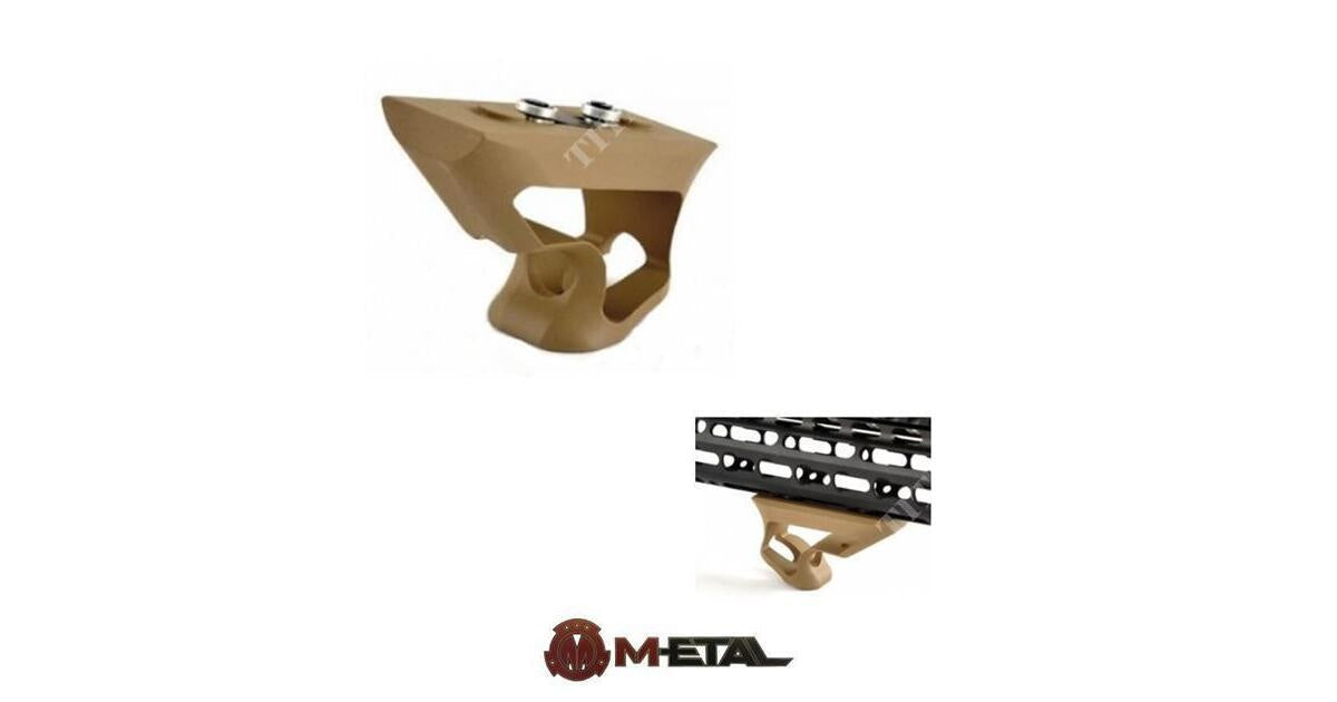 Short CNC Angled Grip for KeyMod - FDE