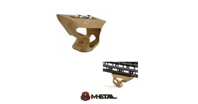 Short CNC Angled Grip for KeyMod - FDE