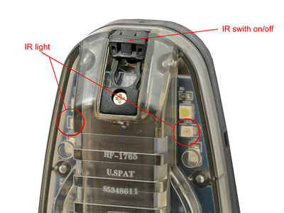 Hel-Star 6 Gen 3 Red Helmet Light