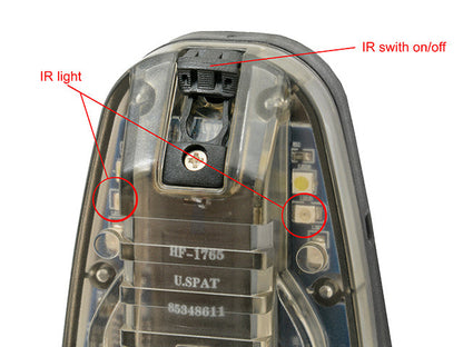 Hel-Star 6 Gen 3 Red Helmet Light