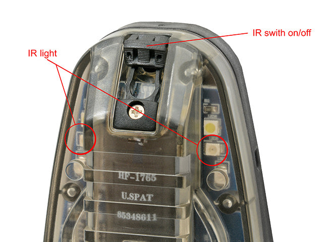 Hel-Star 6 Gen 3 Red Helmet Light