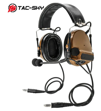 Comtac III Dual-Pass Headset (Silicone Ear Cushions) - FDE