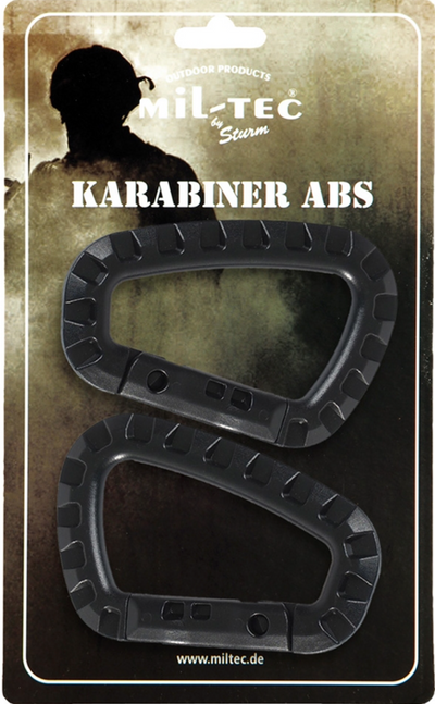 ABS Carabiner x2 - Black