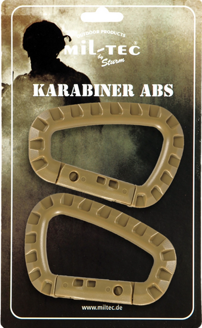 ABS Carabiner x2 - TAN