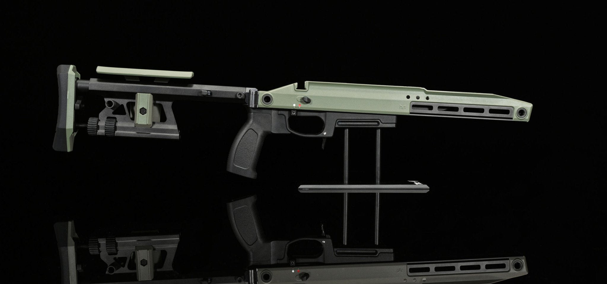TAC-41 A - Aluminum Chassis with Folding Stock - Green